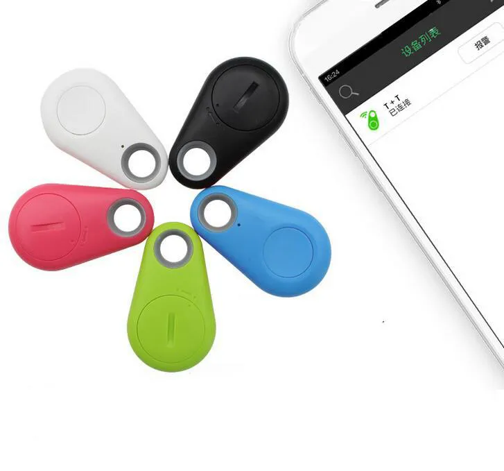 Mini Smart Wireless Bluetooth Tracker Bil Barnplånbok Husdjur Key Finder GPS Locator Anti-Lost Alarm Påminnelse för telefoner DHL