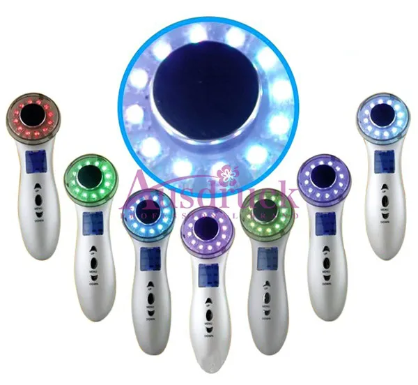 Can Dropshipping 7 Colors Photon Skin Rejuvenation PDT Led Photon Therapy Light Lamp Ultrasonic Home Use Mini Beauty Fast