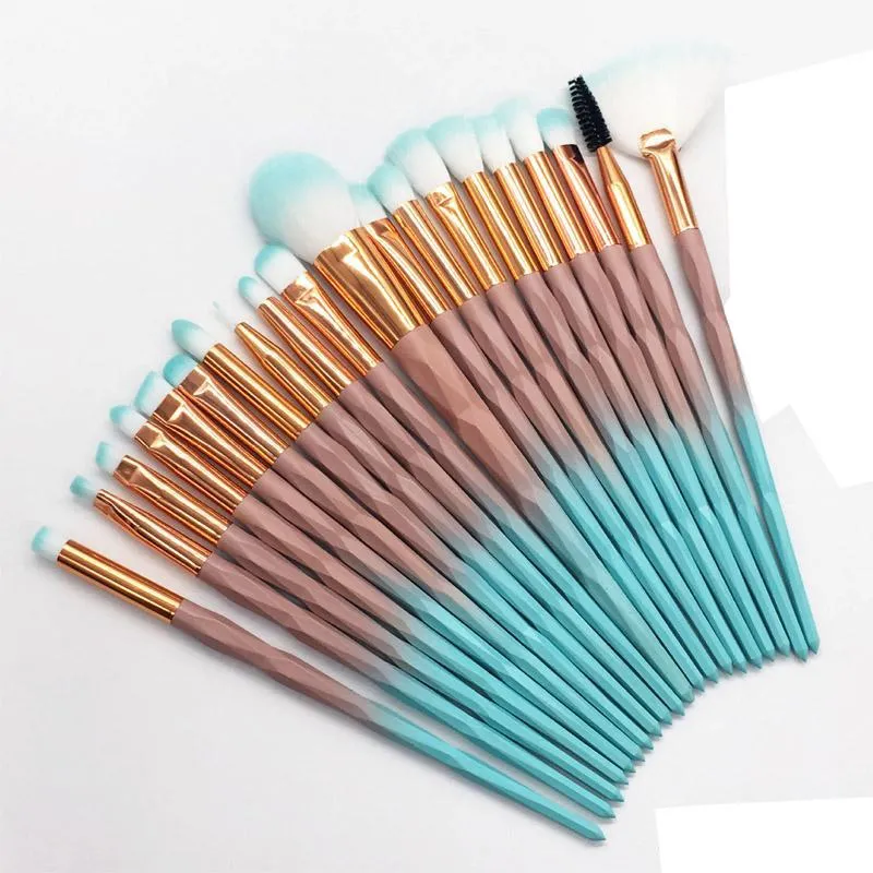 Set di pennelli per trucco Diomand Powder Eye Shadow Foundation Blend Blush Lip Cosmetic Beauty Soft Make Up Brush Tools