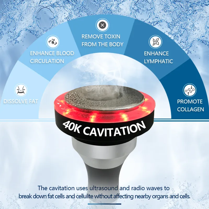 7in1 Cryolipolysis 지방 냉동 기계 Cavitation RF Vacumm 슬림 장비 체중 감소 지방 제거 레이저 장치