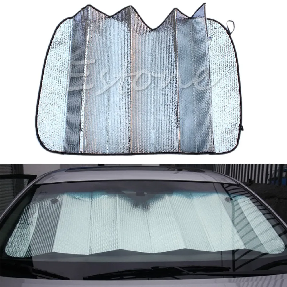 Pare-brise de voiture Pare-soleil Avant Pare-brise Rouleau Isolation  thermique Protection UV Couvre-fenêtre (65 cm)