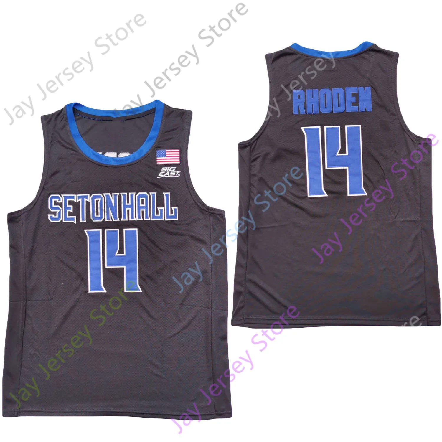 Seton Hall Pirates Basketball Jersey Jared Rhoden #14 Officially  Stitched NCAA College Jersey Youth Adult Sizes Available!