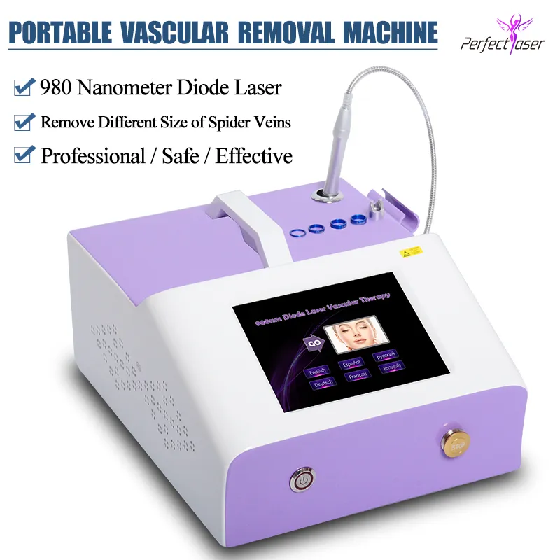 Diode Laser 980 Nm Spider Vein Removal 980 Diode Vascular Laser Spider Vein Removal Varicose