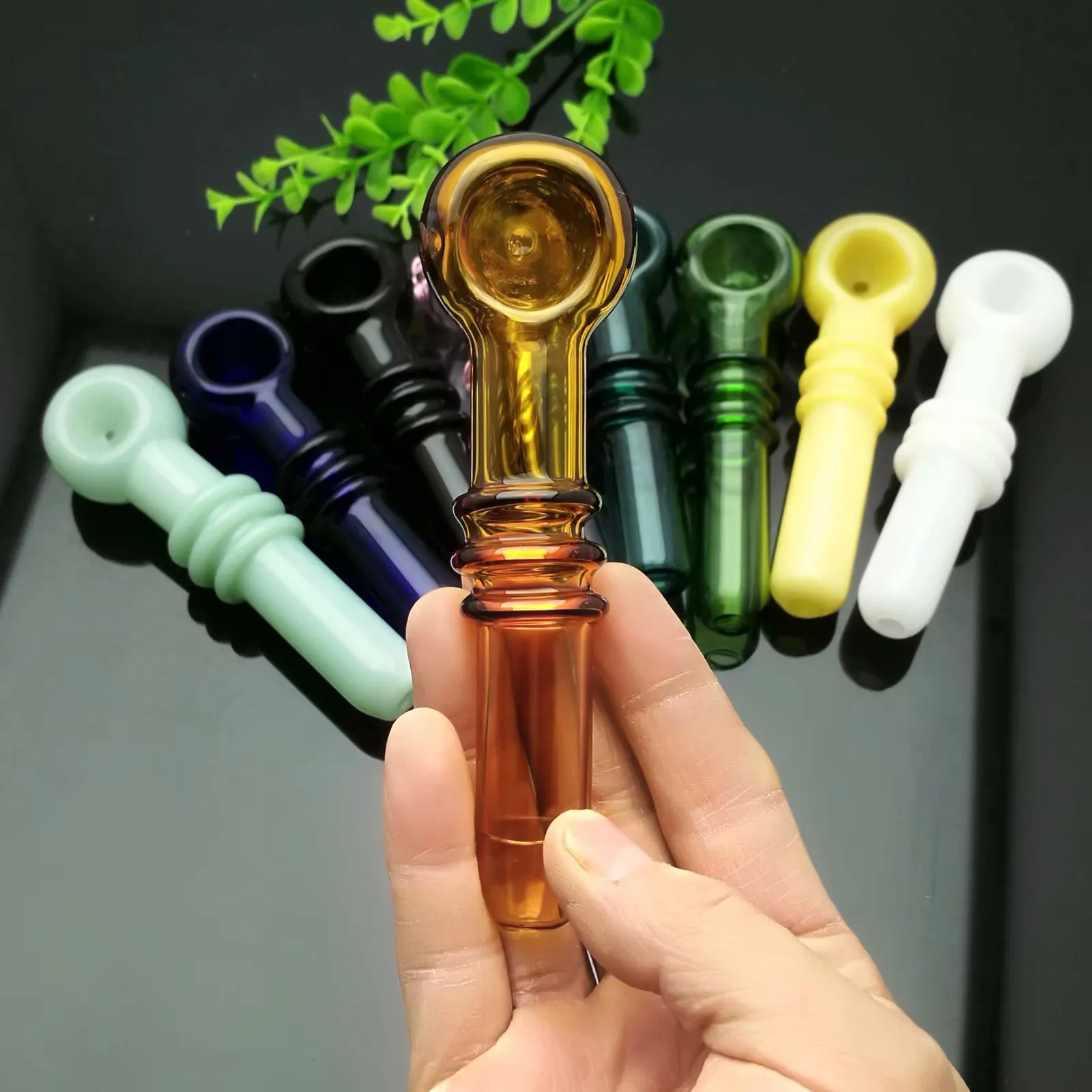 Tubo de vidrio de rueda de color EN STOCK tubo de vidrio burbujeador pipa de fumar agua Bong de vidrio envío gratis