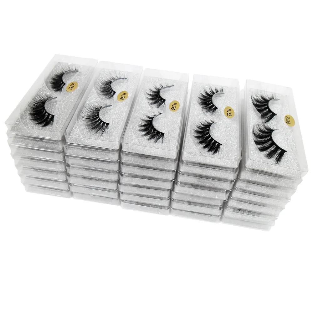 Mink Wimpern Großhandel 10 Stil 3D-Mink Lashes natürlichen falschen Wimpern Make-up Eye Lashes Bulk Ware