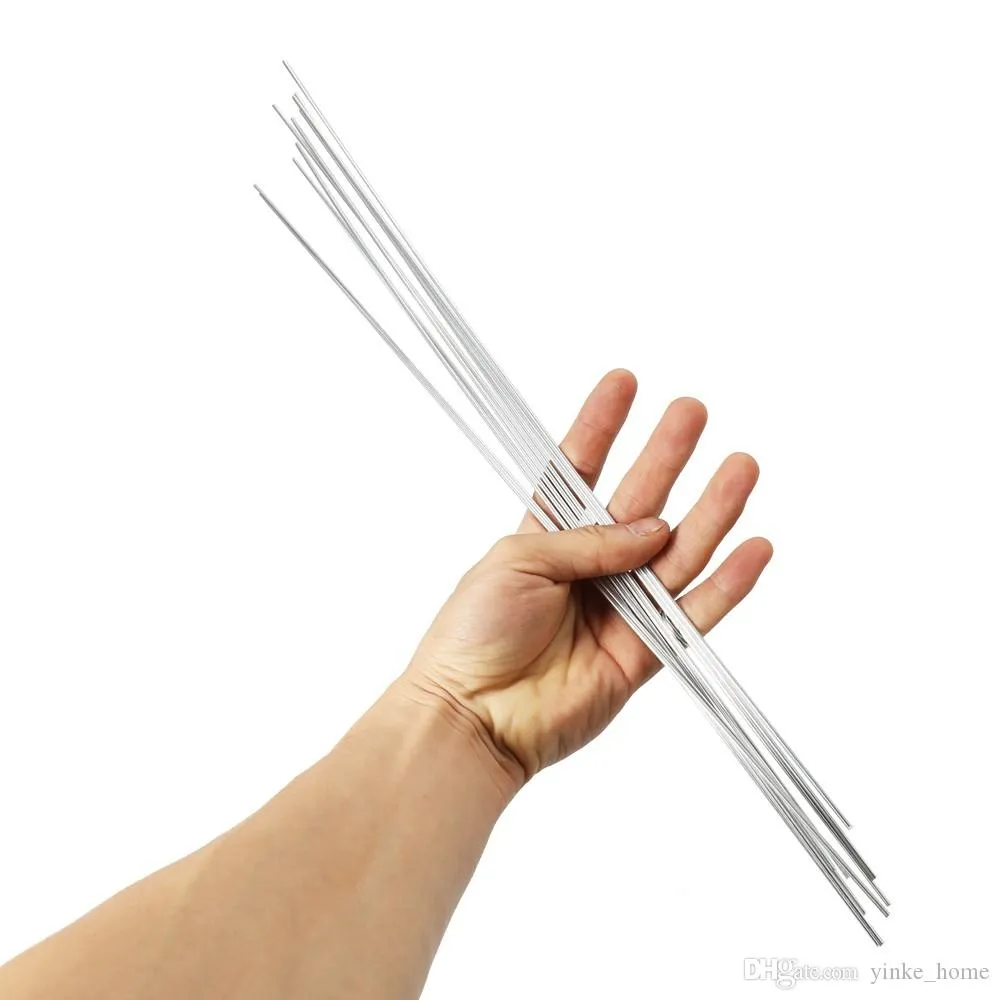 Temhyu Flux-kern aluminium lasstaven, laag smeltpunt 1,6/2,0 mm, lage temperatuur gemakkelijk smeltlasstaven met kern draad, (kleur: 30 stuks, maat: 1,6 mm x 50 cm