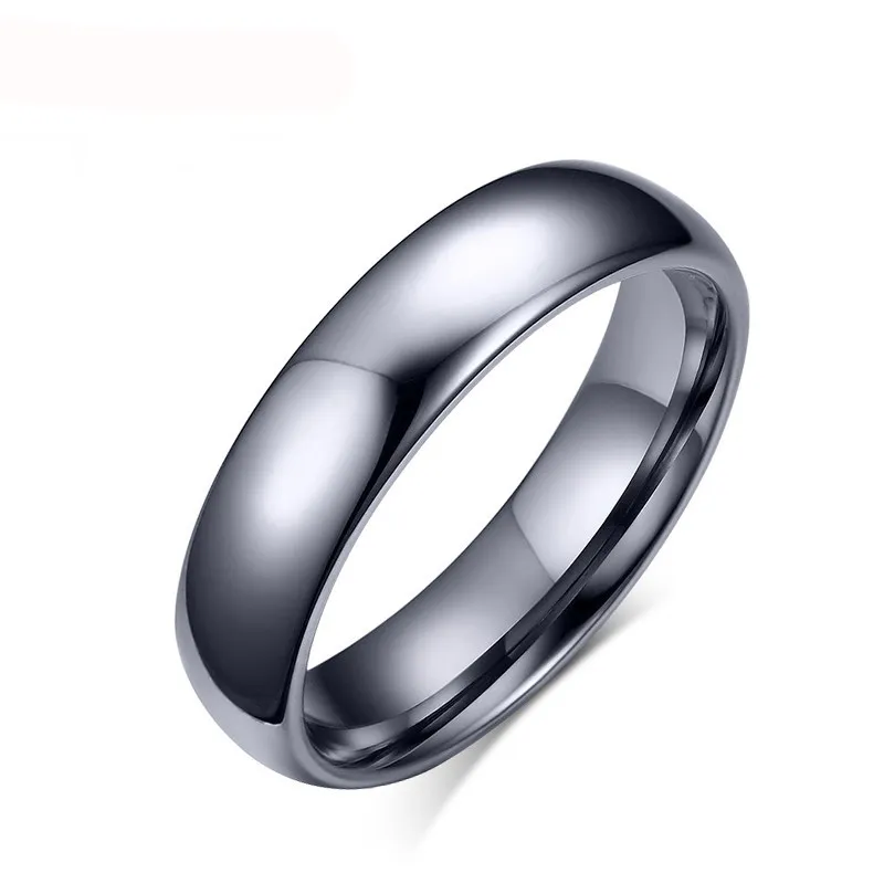 Promotion Pure Tungsten Carbide Ringar 6mm bred för kvinnor Män Bröllop Smycken Toppkvalitet