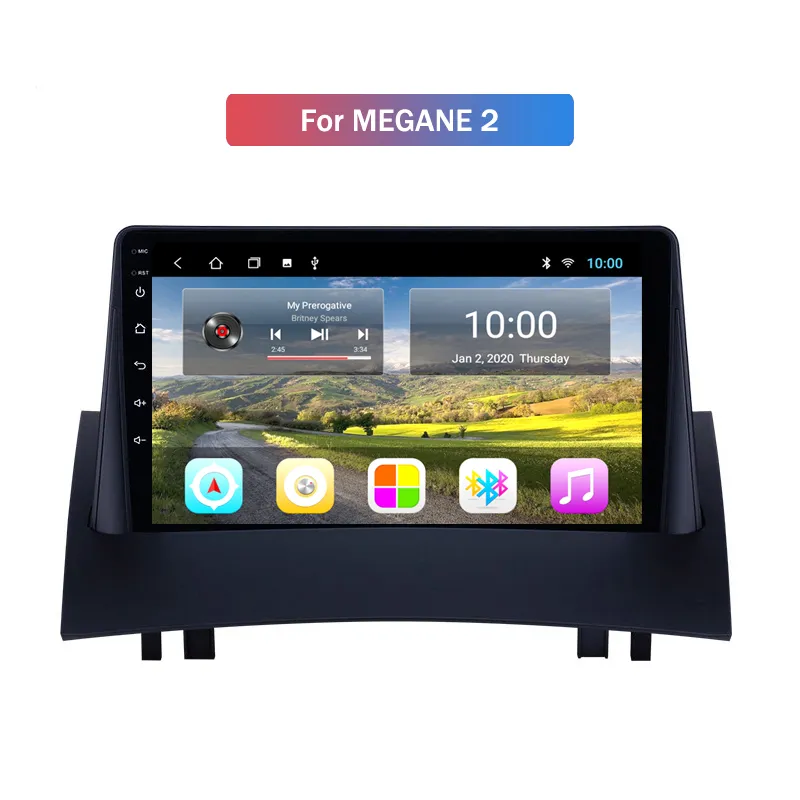 Android سيارة راديو فيديو لاعب الوسائط المتعددة ل RENAULT MEGANE 2 GPS Navigation Head Head (NO DVD)