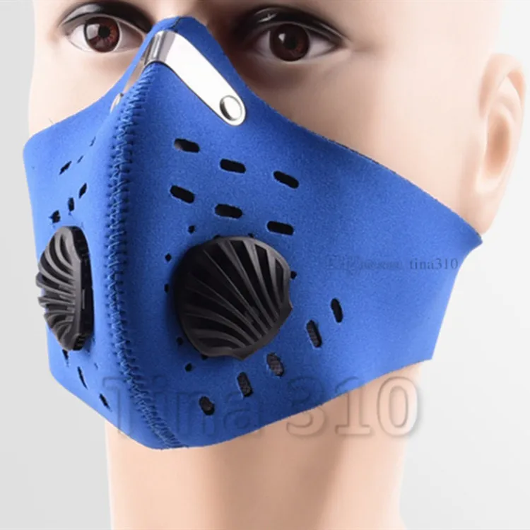 hot Anti Dust Face Mask With Activated Carbon Man Woman Cycling Anti Pollution Bike Face Mask with Filter Designer Masks T2I51211