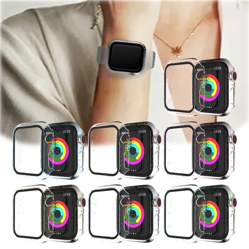 Купить Оптом Полный Часы Дело 44мм Для Apple Наблюдать Case 38мм 42мм Для  Iwatch Series 5 4 3 2 1 40мм 44мм PC Крышка Со Стеклом Пленка Протектора  Отfosovo В Категории ,