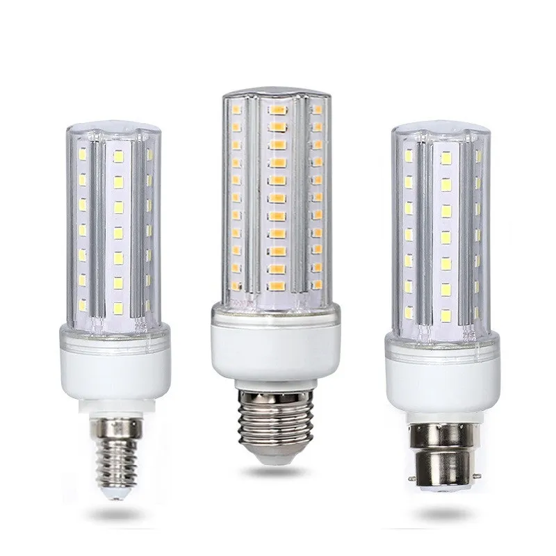 12PCS Hot E27/ E14/ B22 Corn Lamp Bulb SMD5730 LED Light For Home Decoration Energy Saving Light Bulb Home Chandelier Lighting AC85~265V.