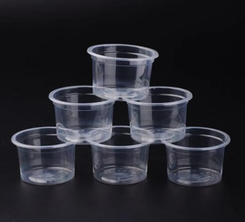 5oz Copo De Geléia Descartável Mini Plástico Redondo Porção Pudim