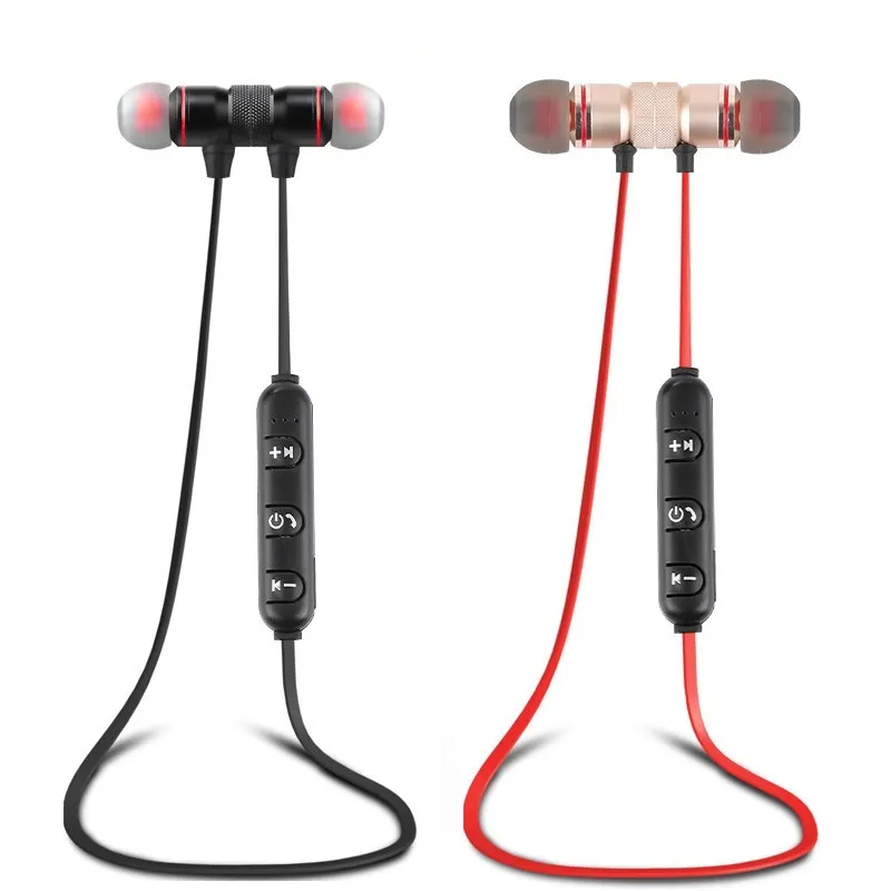 Écouteurs magnétiques Bluetooth sans fil, casque d'écoute de Sport, casque BT 4.1 avec micro MP3, pour smartphones Huawei Samsung LG