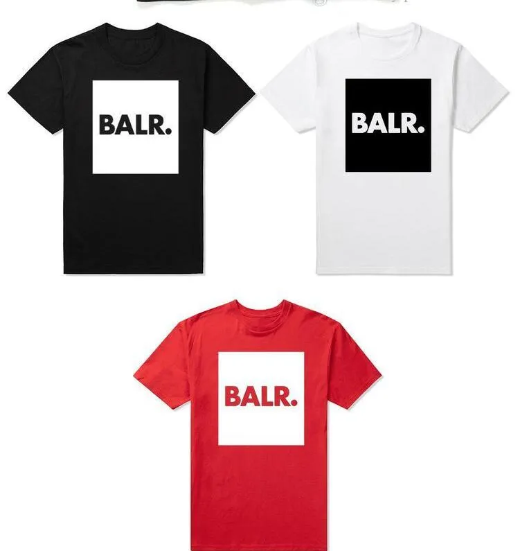 2020 패션 남자 티셔츠 BALR SHIRT HOMME Street 조수 브랜드 개성 남성 반팔 Balr 셔츠 3 색 고품질