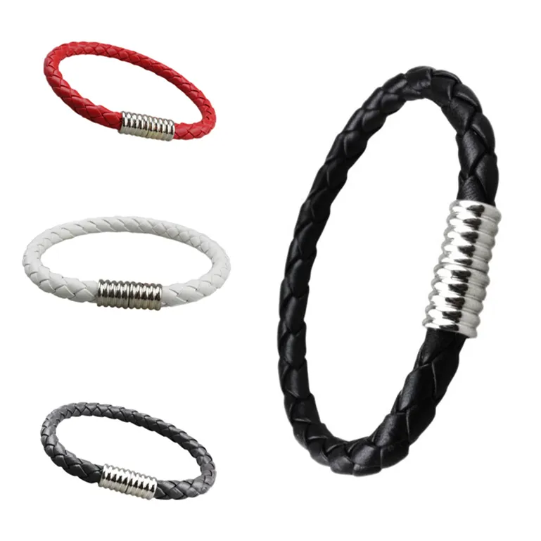 DHL epacket Men and women navy style leather rope bracelet retro thread magnetic buckle bracelet DJFB121 Slap & Snap Bracelets jewelry