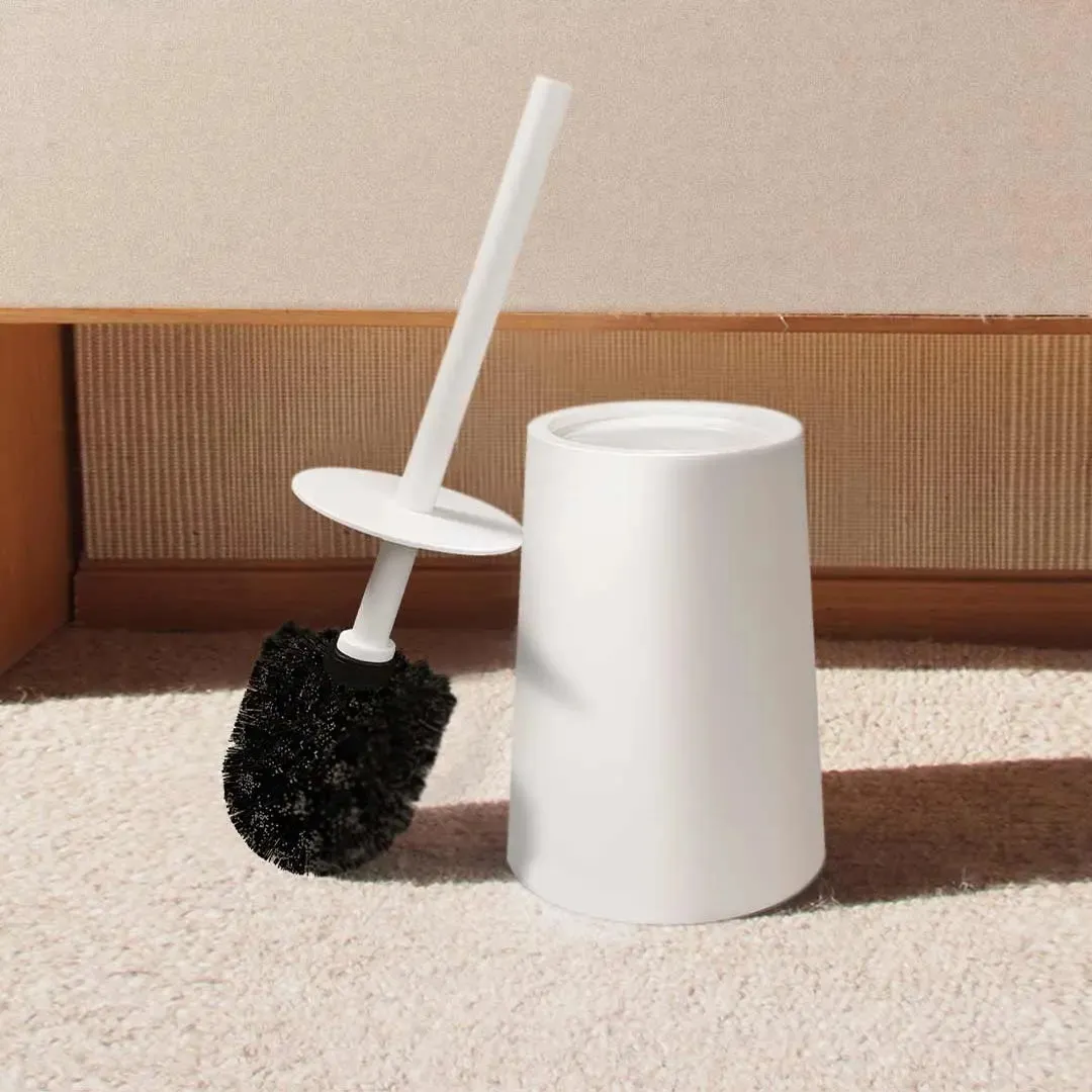 Qualitell Brosse de nettoyage de toilette portable Brosse de nettoyage de toilette avec porte-couvercle Rangement de salle de bain de Xiaomi Youpin