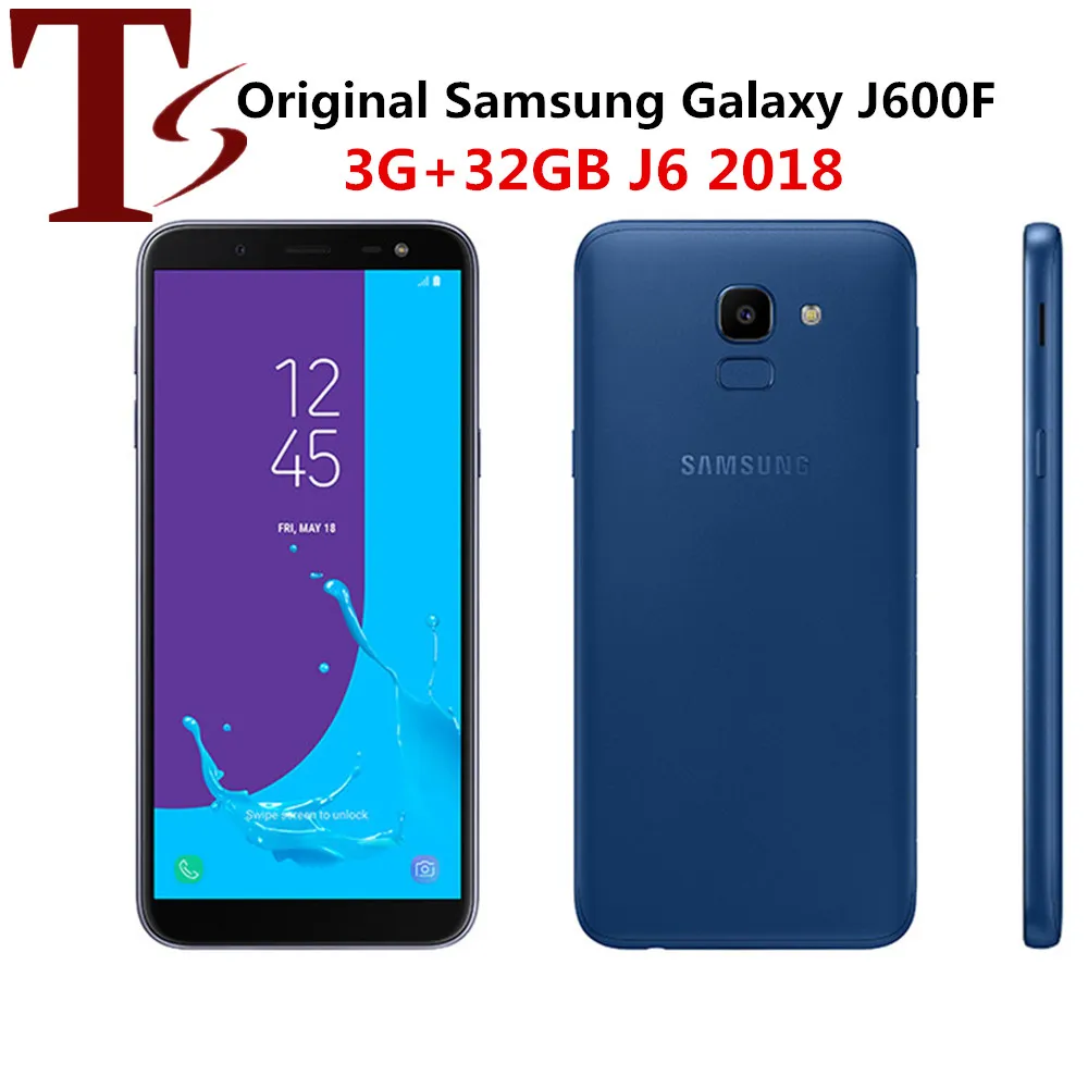 Generalüberholtes Samsung Galaxy J6 2018. J600F Original entsperrtes LTE-Android-Handy Octa Core 5,6 Zoll 13 MP RAM 3 GB ROM 32 GB NFC 1 Stück