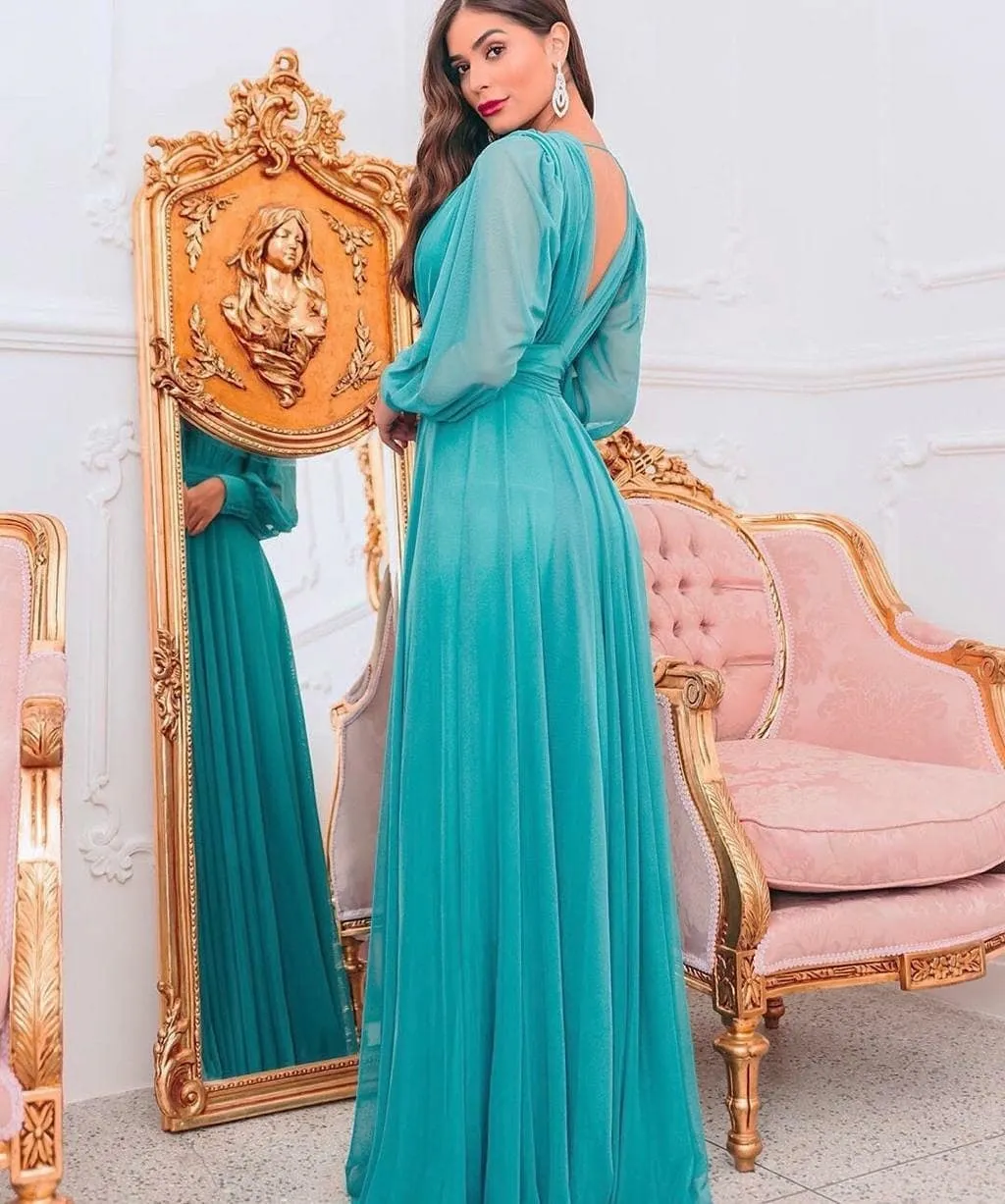 knee length dresses for ladies Elegant warm nightgown