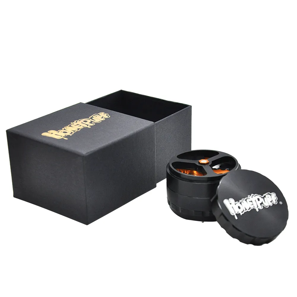 HORNET Tobacco Grinder 4 camada com lâminas de corte 68 milímetros patenteado de alumínio DIY Crusher Grinder fumadores Acessório