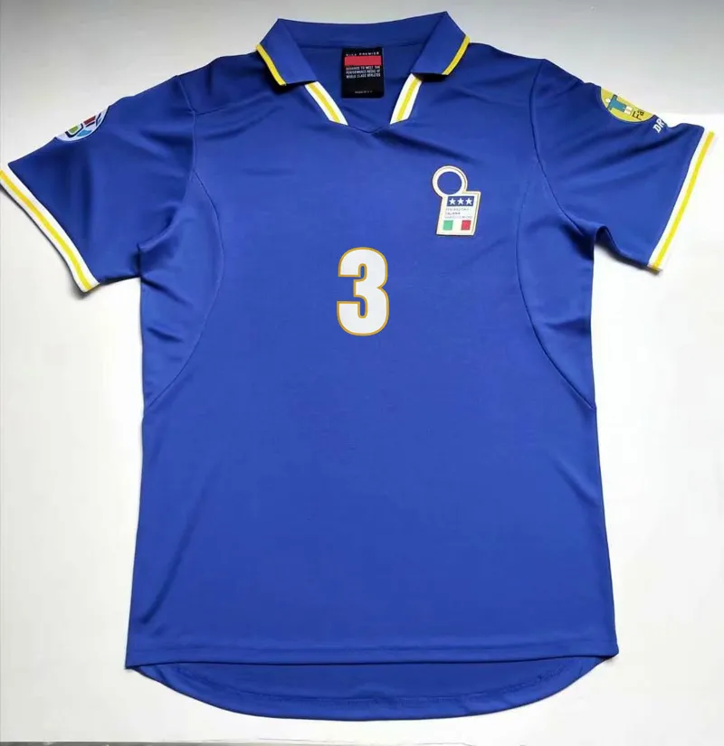 1996 1997 Italy Retro Soccer Jersey 96 97 MALDINI Football