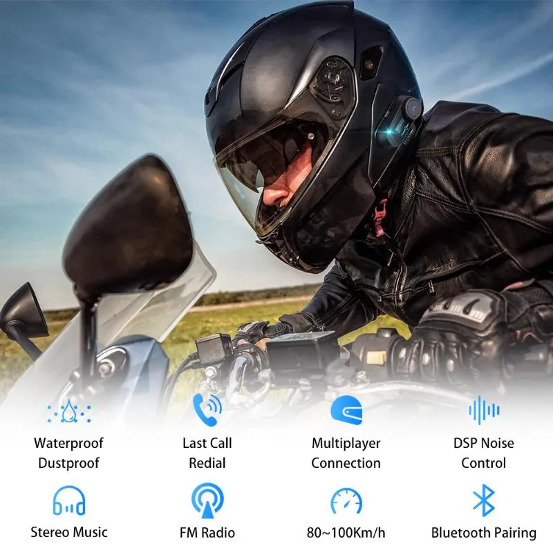 Motorbike helmet with bluetooth speakers 2025