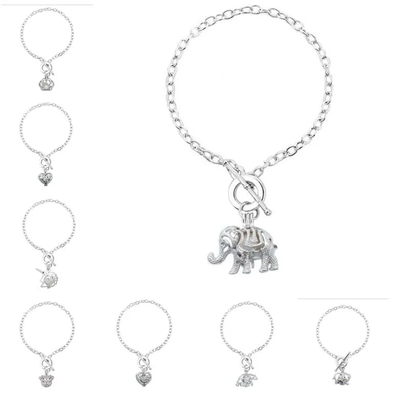 DHL epacket Creative Oyster Pearl Series Bracelet Creux Ouvrable DIY Pendentif Usine Directe DJFB305 Charme Bracelets bijoux