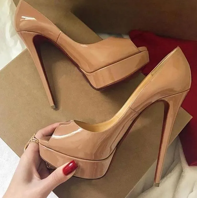red bottoms thick heel