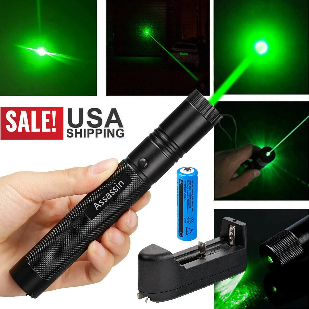 Stylo Pointeur Laser Vert Militaire 10Miles Super Range 1mW 532nm