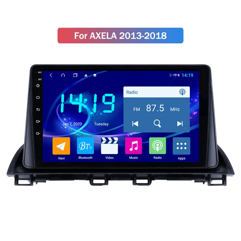 Mazda Axela için GPS Navigasyonu ile Android Araba Video Oyuncusu 10 inç dokunmatik ekran 2013-2018 Multimedya Sistemi
