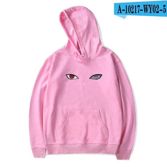 Rinnegan Sharingan Eyes Cosplay Akatsuki Hoodie Pullover Harajuku