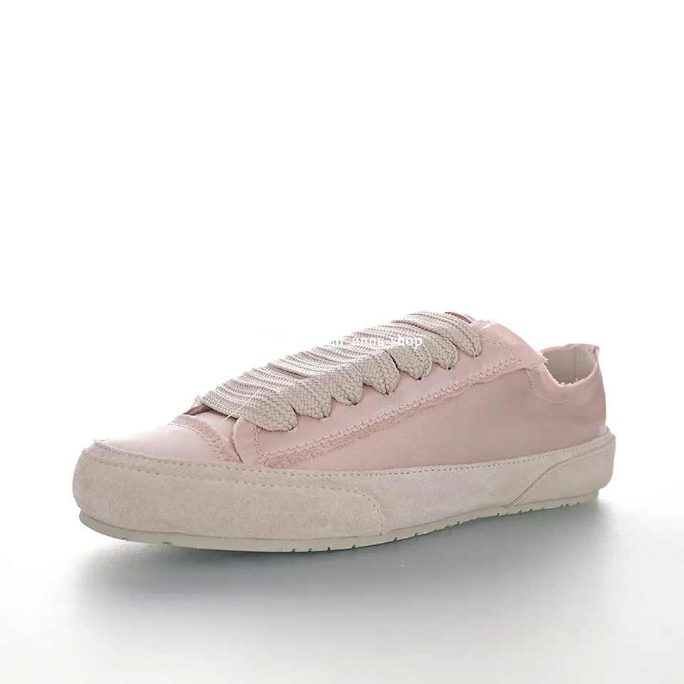Pedro Garcia Parson Phat Lace Satin White Sneaker For Womens