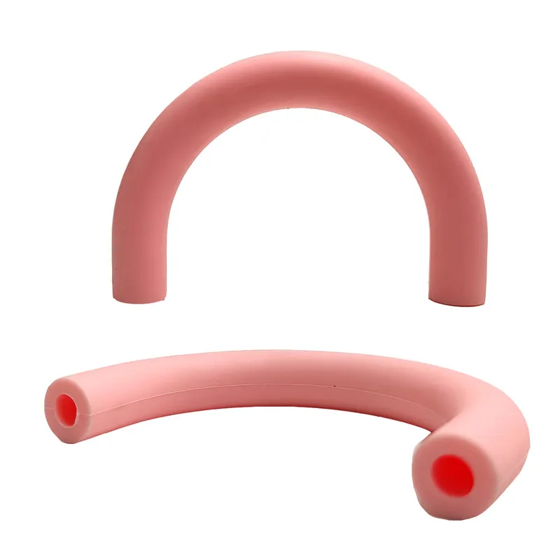 2 pz Silicone U Tubo Ciondolo Massaggiagengive Perline FAI DA TE BPA Libero Bambino Ciuccio Ciuccio Dentizione Infermieristica Sensoriale Mamma Gioielli Perline giocattolo