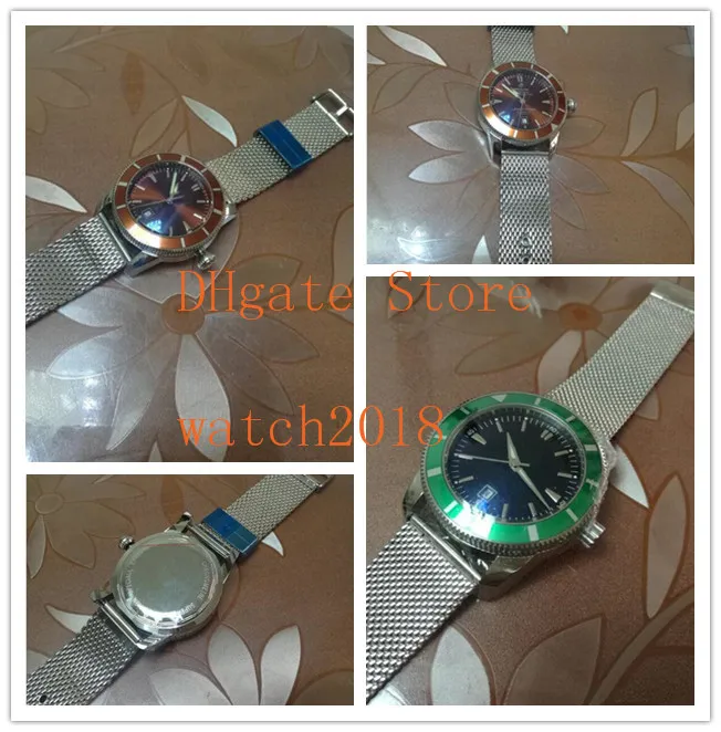 Herenhorloge 42 mm A1732136 | BA61 | 154A bruine wijzerplaat automatische horloges keramische bezel luxe herenhorloges