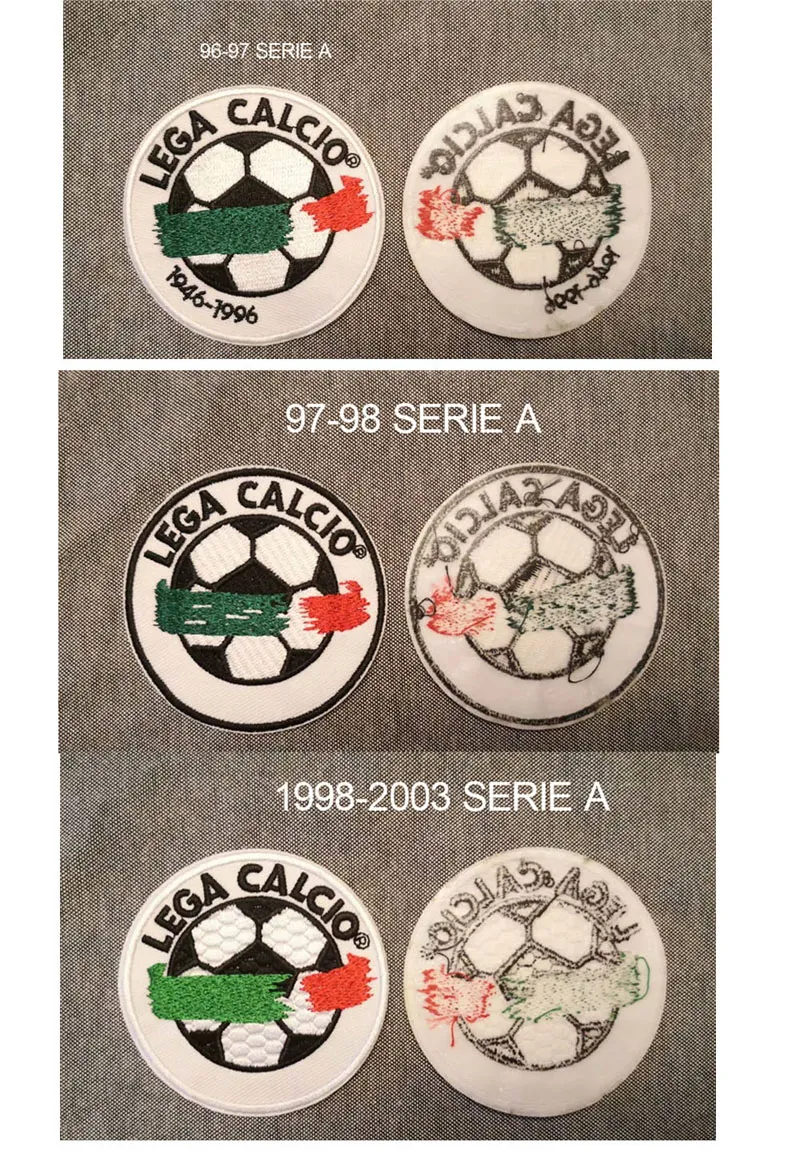 96-97 Lega Calcio Patch 97-98 1998-2003 Serie A Toppa Lega Italy League Lega Calcio Badge