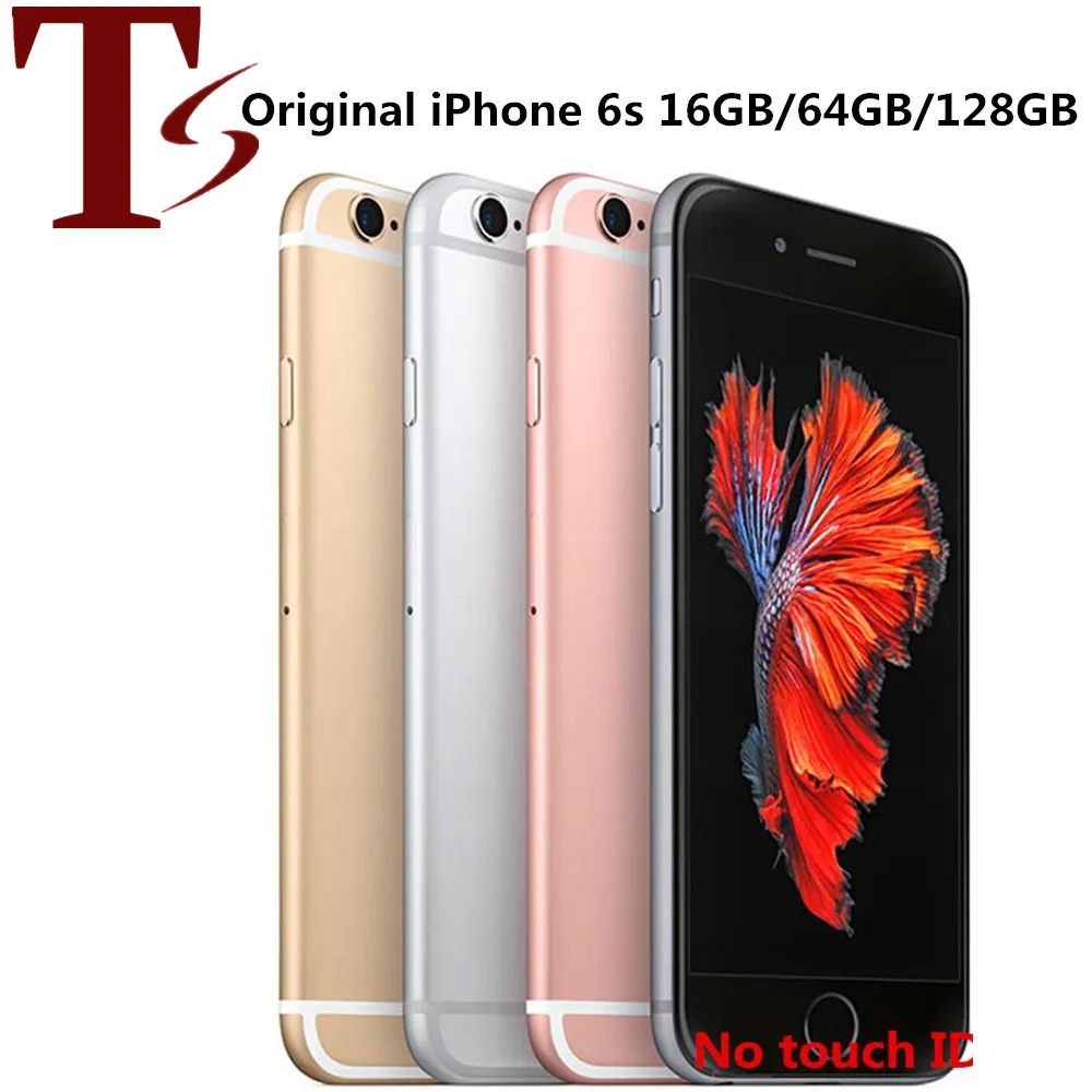 Generalüberholtes Original Apple iPhone 6S 4,7 Zoll ohne Touch-ID IOS A9 16/32/64/128 GB ROM 12 MP entsperrtes 4G LTE-Telefon