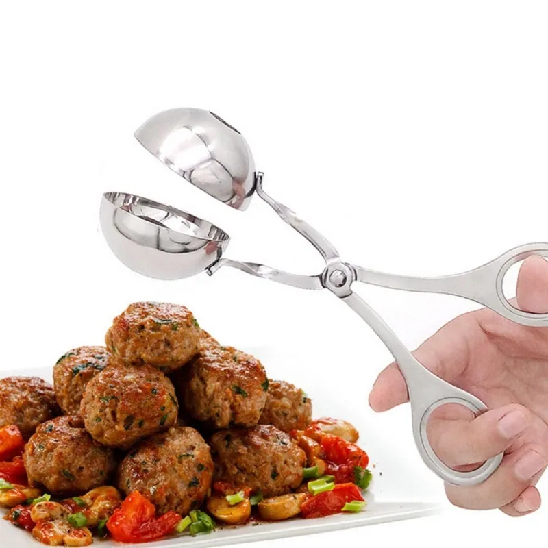 Stainless Steel Meat Baller Maker DIY Fish Meat Rice Ball Maker Meatball Mold Tools Home Kitchen Cooking Tools