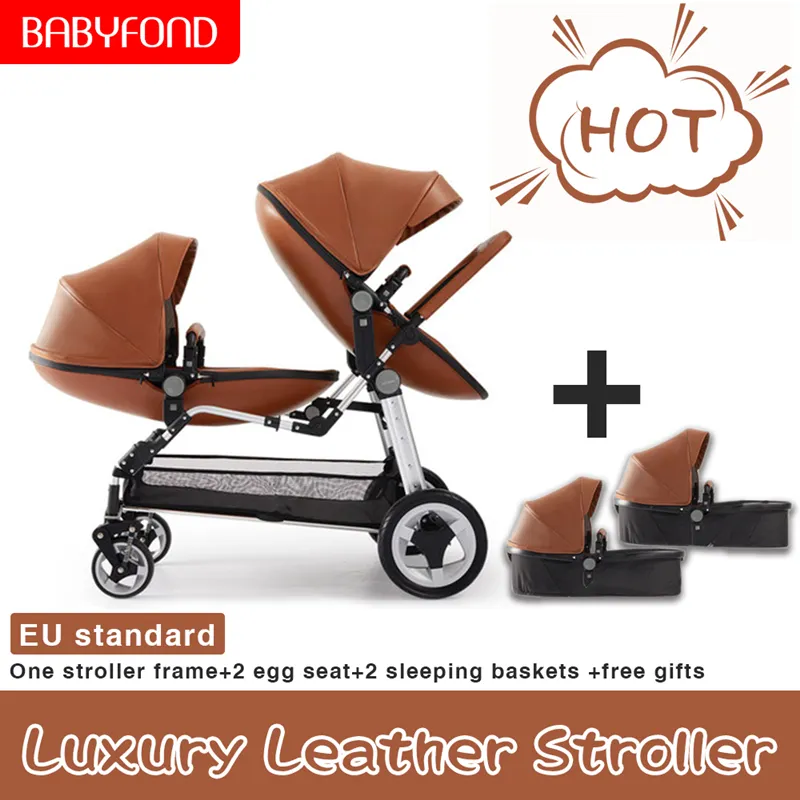 Luxury twin strollers top