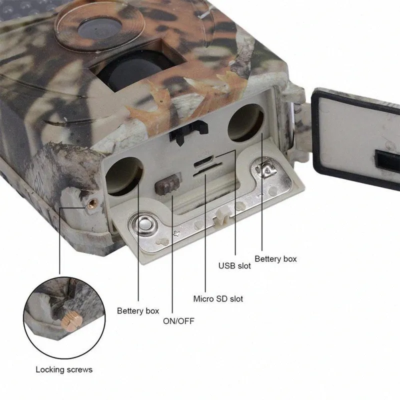 도매 사냥 PR100 사냥 ​​카메라 사진 트랩 12MP 야생 동물 트레일 카메라 스카우트 게임 sgaG 번호