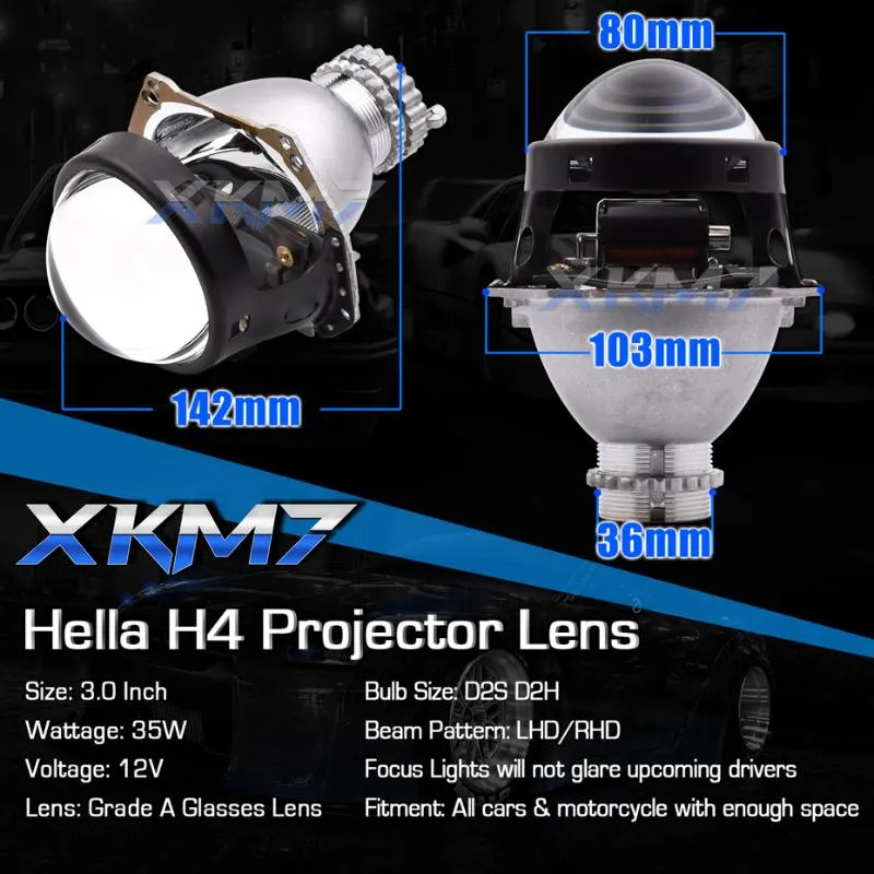 Hella 3R G5 H4 Projector Headlight Lenses Bi Xenon Blue Lens D2S D2H HID  Honeycomb Kit Tuning Car Lights Accessories Retrofit From Nqingfeng, $85.39