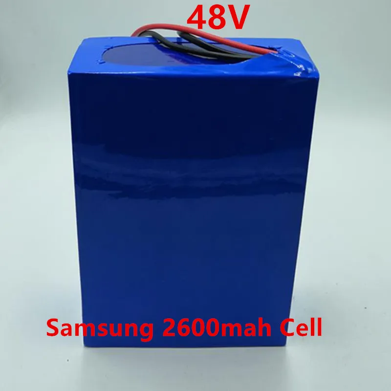 Grote promotie 48v met Samsung 10AH 12AH 13AH 15AH 18AH 20AH cell li-ion batterij pack elektrische fiets 30A BMS