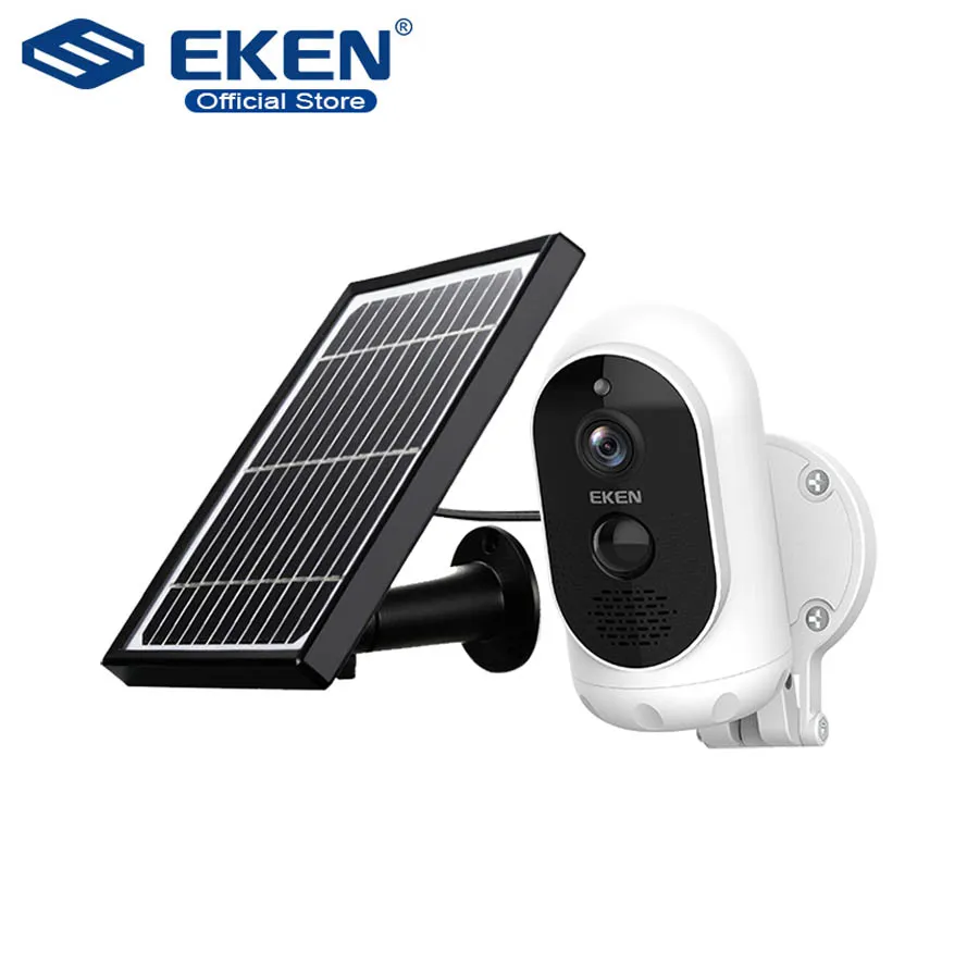 Güneş Paneli Akü IP65 WIFI Hava Hareket Algılama Kablosuz Güvenlik Kamera ile Orijinal EKEN Astro 1080p IP Kamera
