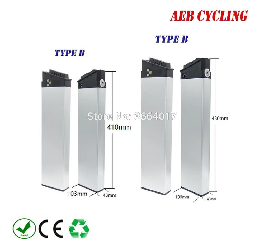 Lankeleisi/ZB folding ebike replacement battery 36V 12.5Ah 14.5Ah 16Ah 17.5Ah hidden for 250W-500W