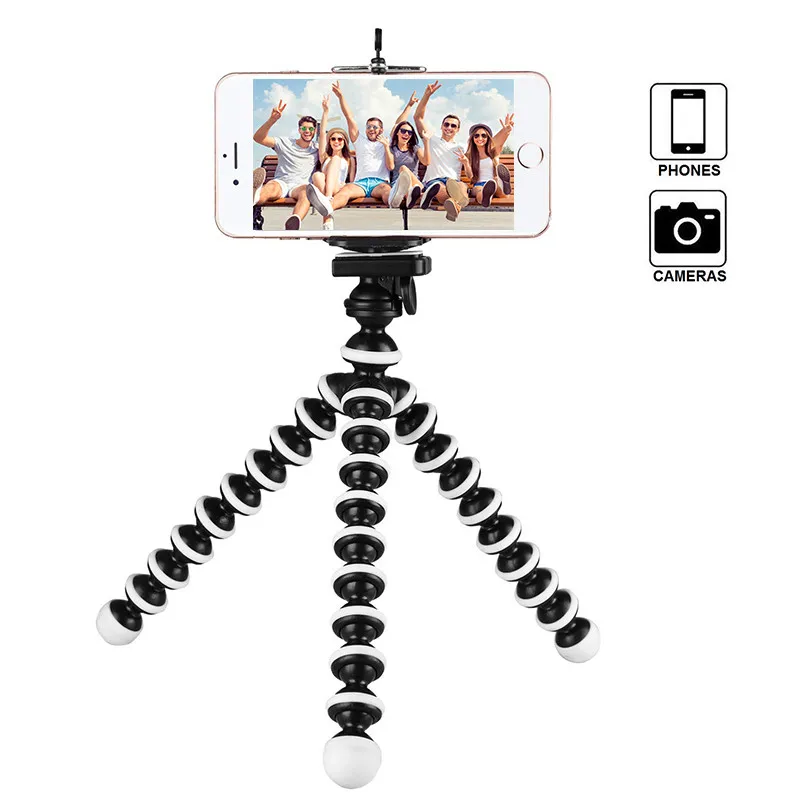 Telefoon Tripods Houder Flexibele Octopus Tripod Bracket Selfie Expanding Stand Mount Manfrotto Ondersteuning Auto-stijl voor mobiele camera