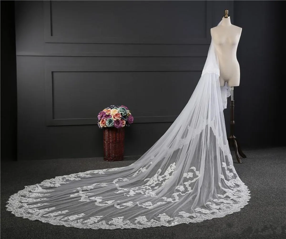 Ivory Cathedral Veil Beaded Scroll Design Wedding Day bridal Accessory for Hair CELINE 108 main image 2