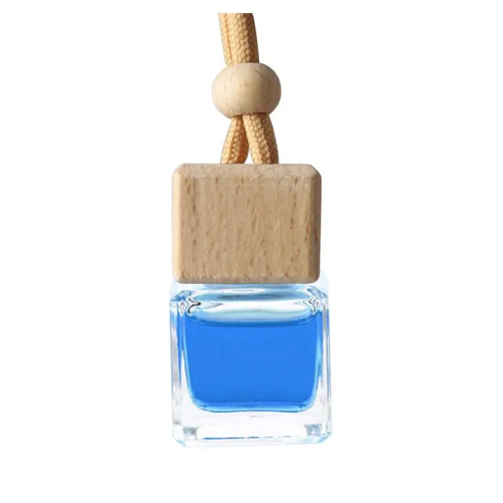 Cube Hohl Auto Parfüm Flasche Diffusoren Rückansicht Ornament