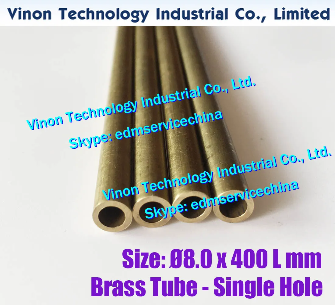 5.5x400 MM Brass Tube Single Hole , Brass EDM Tubing Electrode, Tube  Diameter 5.5mm Length 400mm For Electric Discharge From 60,37 €