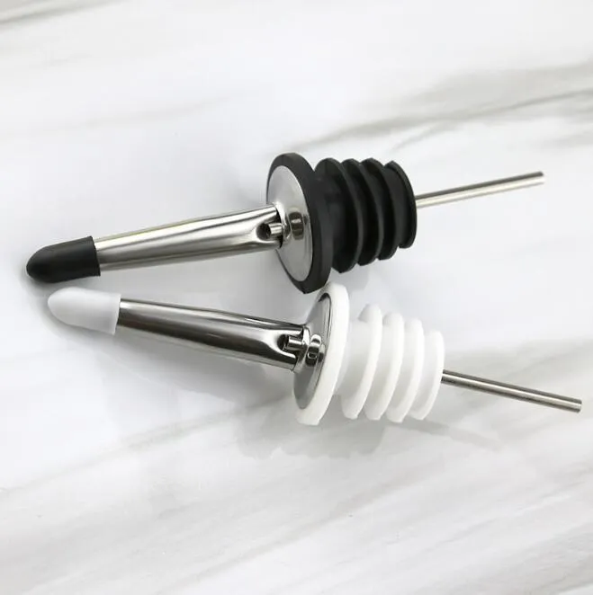 Stainless Steel Whisky Liquor Oil Wine Bottle Pourer Cap Spout Stopper