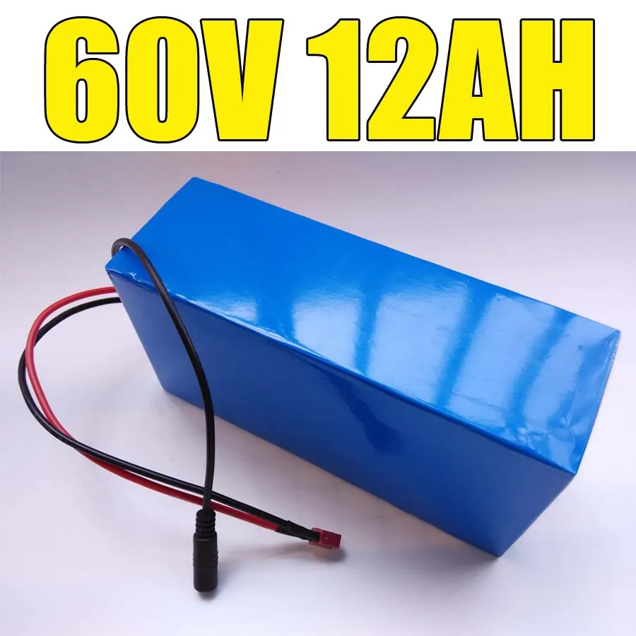 Bateria litowo-jonowa 1800W 60V 18650 Rower elektryczny 12AH Trójkąt Pakiet z ładowarką BMS do komórki Samsung