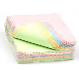 14*14 cm Microfiber Cleaning Cloths for Tablet Phones Computer Laptop Glasses Cloth Lens Eyeglasses Wipes Dust Washing Cloth