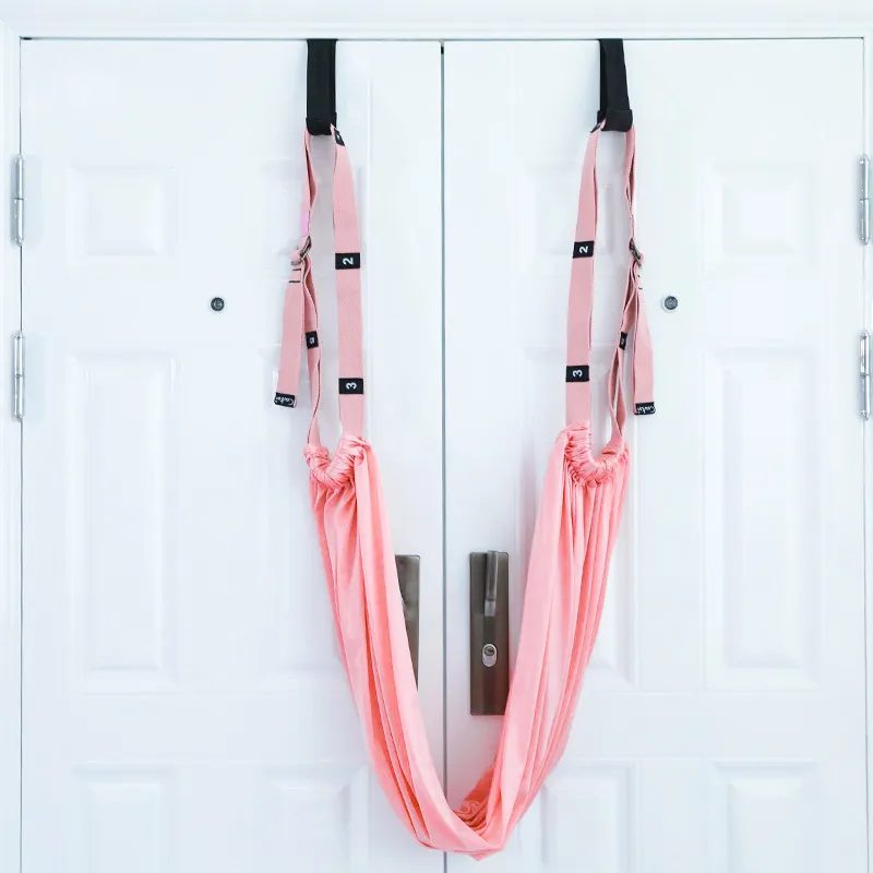Adjustable Aerial Yoga Strap With Door Anchor Stable Hammock Bungee Swing  For Women And Men Ideal For Home Yoga And Exercise From Newhappyness, $30